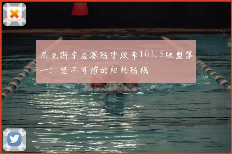尼克斯季后赛防守效率103.5联盟第一:坚不可摧的纽约防线